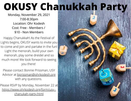 Banner Image for OK USY Chanukkah Party