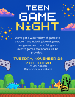Banner Image for Teen Game Night